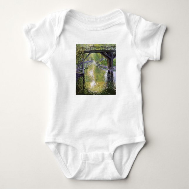 Die Alte Brücke (mit Typ Rose) Baby Strampler (Vorderseite)