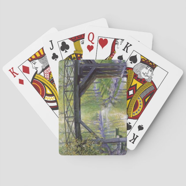 Die Alte Brücke (mit Typ Rose) Spielkarten (Rückseite)