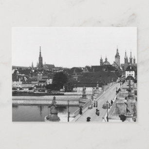 Die alte Brücke über den Main Postkarte