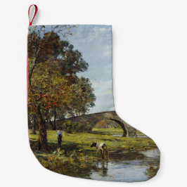 Die alte Brücke (von Theodore Robinson) Kleiner Weihnachtsstrumpf