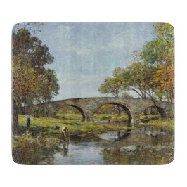 Die alte Brücke (von Theodore Robinson) Schneidebrett