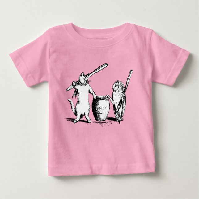 Die alte Eule und der Pussycat Baby T-shirt (Vorderseite)