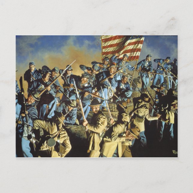 Die alte Flagge hat den Boden nie berührt Postkarte (Vorderseite)