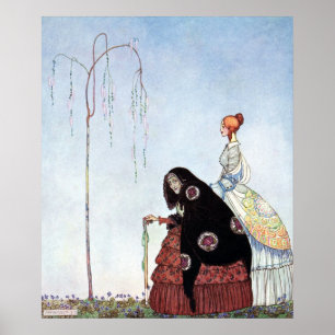 Die alte Frau von Kay Nielsen Poster