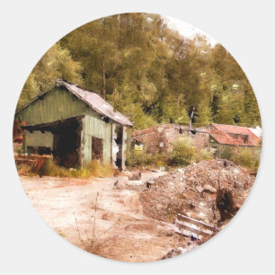 DIE ALTE GOLD MINE RUNDER AUFKLEBER