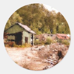 DIE ALTE GOLDMINE RUNDER AUFKLEBER