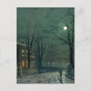 Die alte Halle unter Mondlicht John Atkinson Grims Postkarte