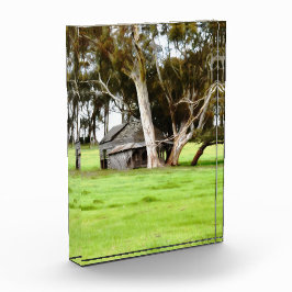 Die alte Holzhütte Fotoblock