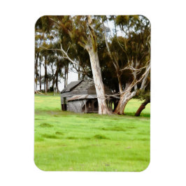 Die alte Holzhütte Magnet