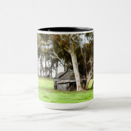 Die alte Holzhütte Tasse