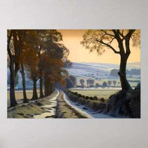 Die alte Landstraße Poster