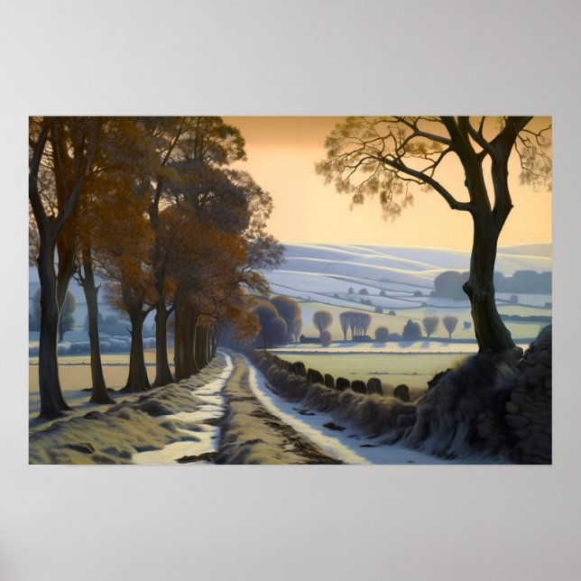 Die alte Landstraße Poster (Vorne)