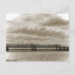Die alte Memphis-Bridge-Postkarte Postkarte