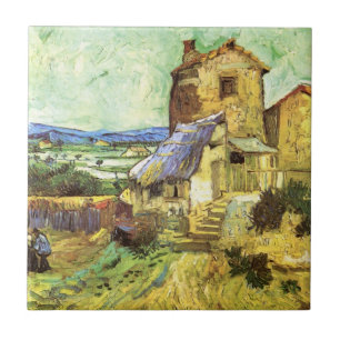 Die alte Mühle von Vincent van Gogh Fliese