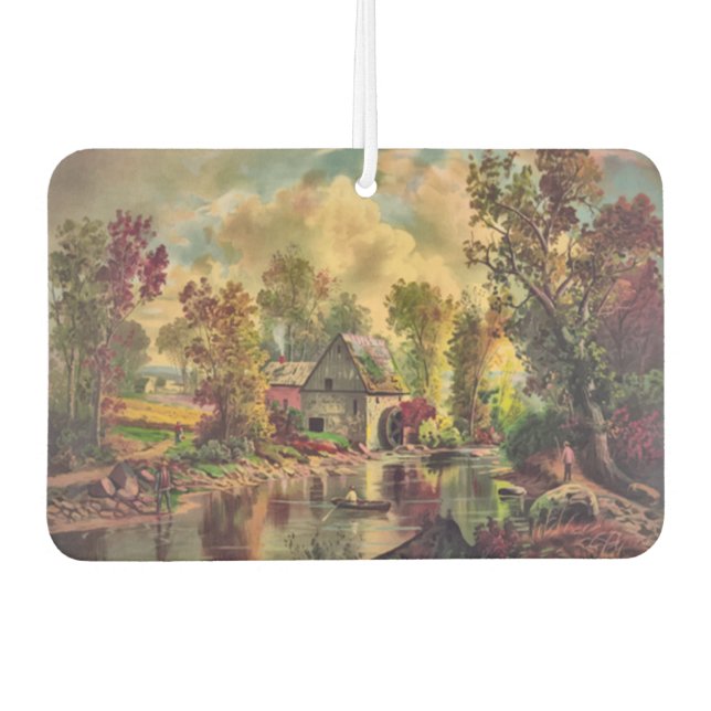 Die alte Mühlenstraße Autolufterfrischer (Vorderseite)