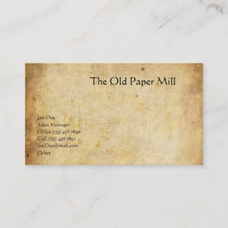 Die alte Papiermühle Visitenkarte