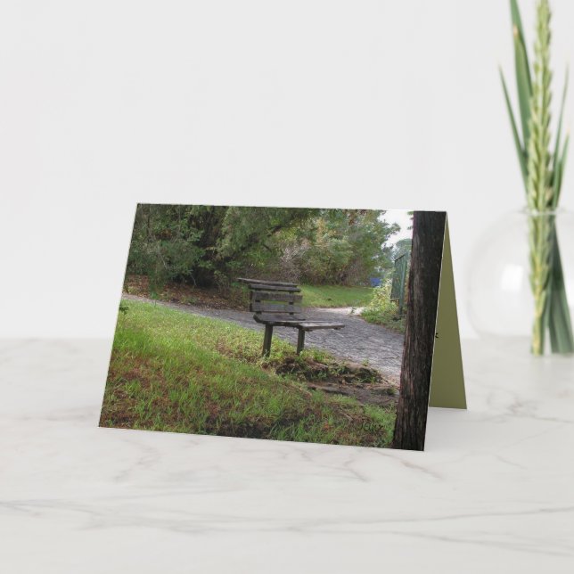 Die alte Park-Bank Karte (Vorderseite)