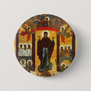 Die alte russische Ikone Button