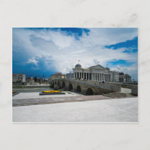 Die alte Steinbrücke in Skopje, Mazedonien Postkarte