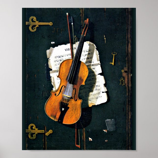 Die alte Violine - John Peto Poster (Vorne)