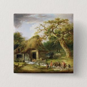 Die alte Wasser-Mühle, 1790 (Öl auf Leinwand) Button