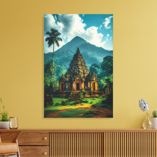 Die alten Candi der Hügel Leinwanddruck