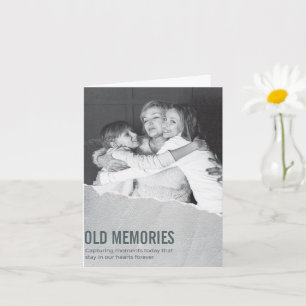 Die alten Erinnerungen 2027 Familienfoto-Grußkarte Karte