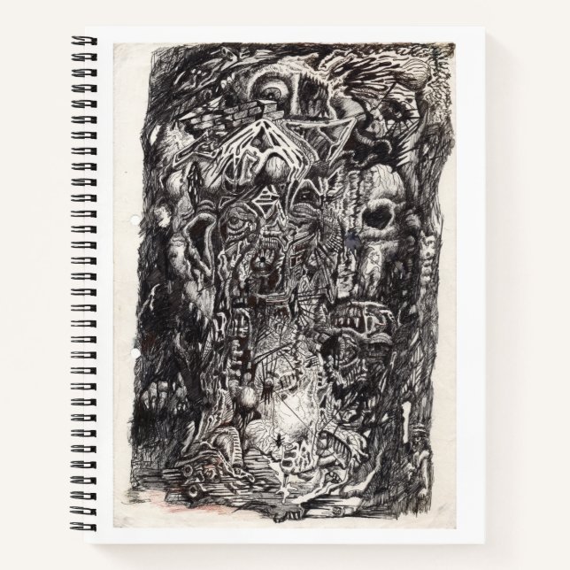 Die alten, farbig zeichnend Notebook Notizbuch (Vorderseite)