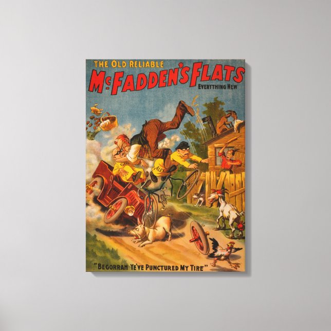 Die alten, verlässlichen McFadden's Flats alles Ne Leinwanddruck (Vorderseite)