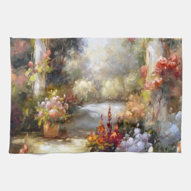 Die alten Zeiten I Geschirrtuch (Horizontal)