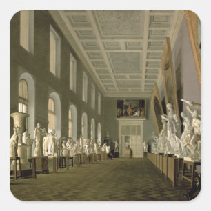 Die Altertums-Galerie der Akademie der Geldstrafe Quadratischer Aufkleber