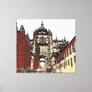 Die Altstadt von Salamanca Leinwanddruck