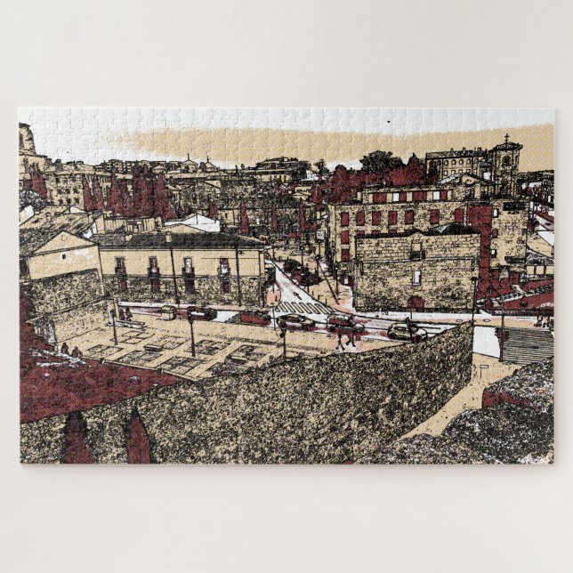 Die Altstadt von Salamanca Spanien Puzzle (Horizontal)