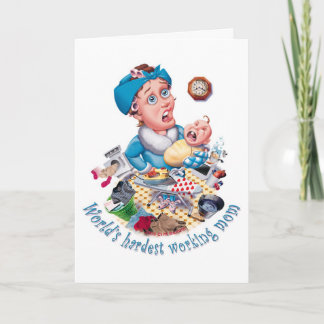 Die am härtesten arbeitende Mutter-Geburtstagskart Karte