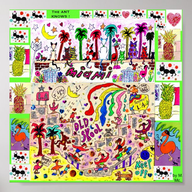 Die Ameise weiß Poster (Vorne)