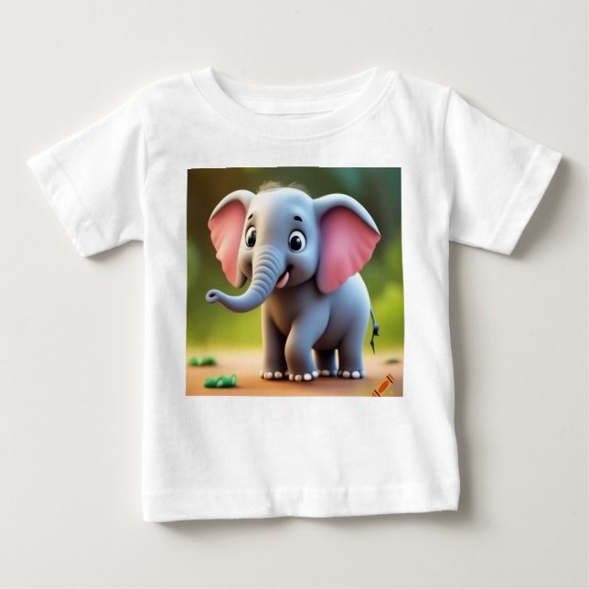 Die Ameisenlephantik" Baby T-shirt (Vorderseite)