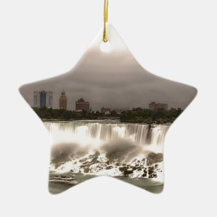 Die Amerikaner-und Schleier-Fälle Keramikornament
