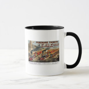 Die amerikanische Bahnszene bei Hornellsville Tasse