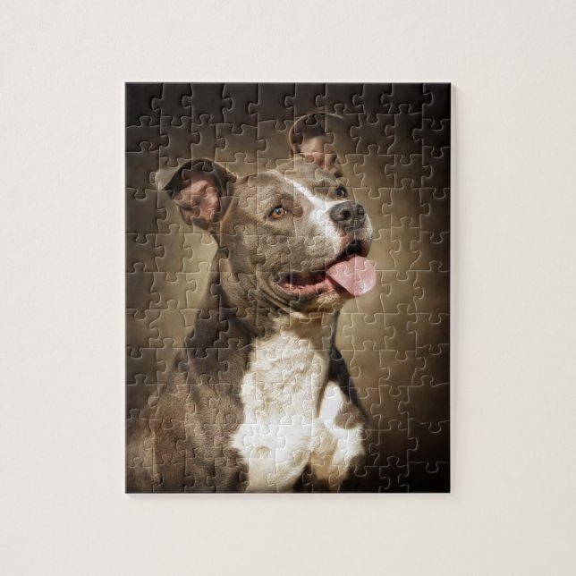 Die amerikanische blaue Pitbull Puzzle (Vertikal)
