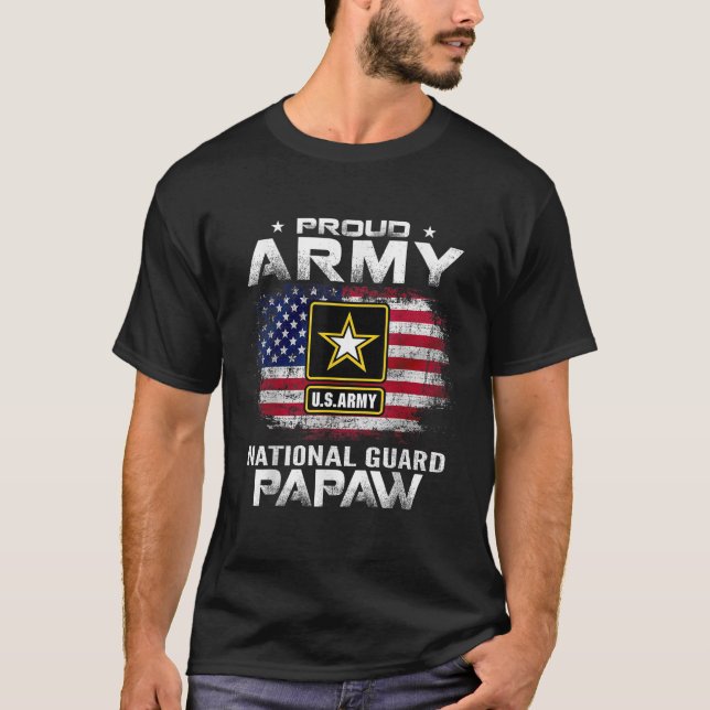 Die amerikanische Fahne der Nationalgarde der Stol T-Shirt (Vorderseite)