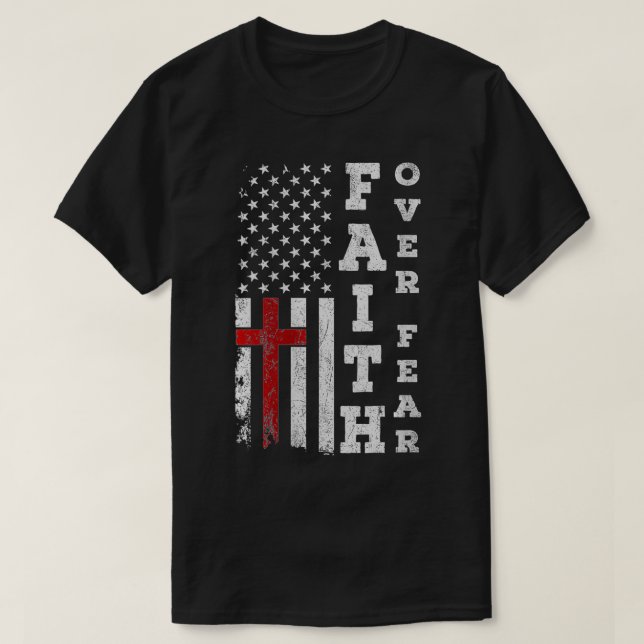 Die amerikanische Fahne ist stolz auf den Christli T-Shirt (Design vorne)