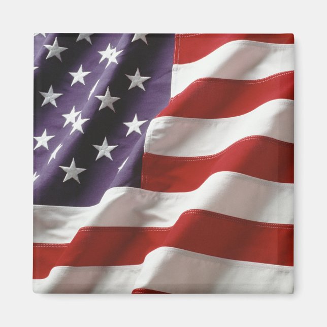 Die amerikanische Flagge - alter Ruhm Magnet (Vorne)