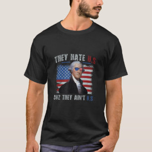 Die amerikanische Flagge am 4. Juli hasse uns Cuz T-Shirt