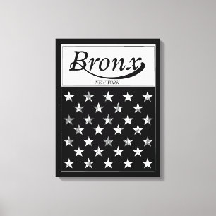Die amerikanische Flagge Bronx   New York Leinwanddruck