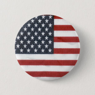 Die amerikanische Flagge Button