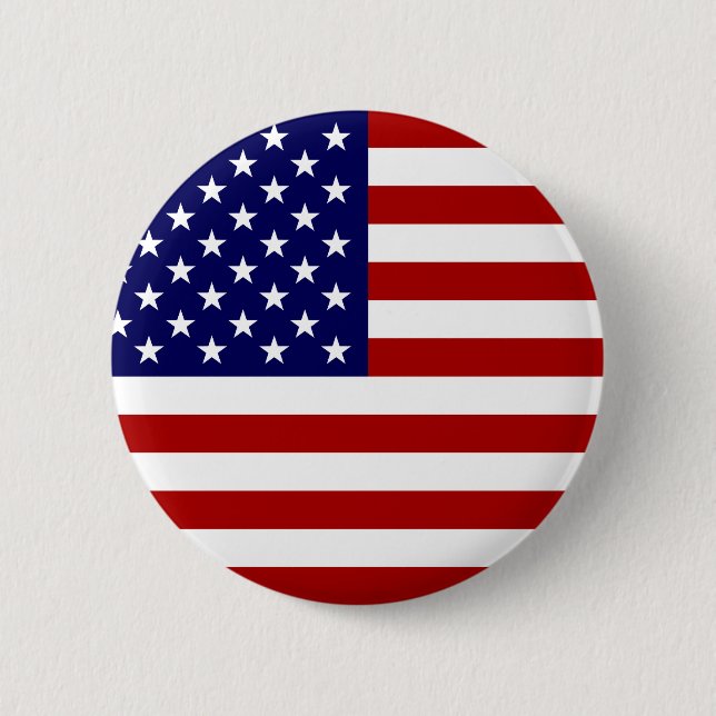 Die amerikanische Flagge Button (Vorderseite)