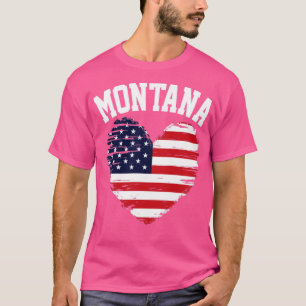Die amerikanische Flagge Montana3 T-Shirt