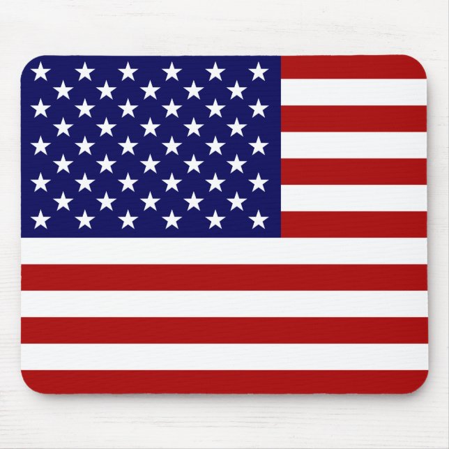 Die amerikanische Flagge Mousepad (Vorne)