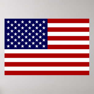 Die amerikanische Flagge Poster