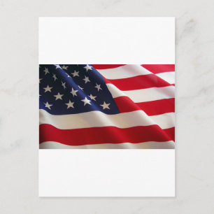 Die amerikanische Flagge Postkarte